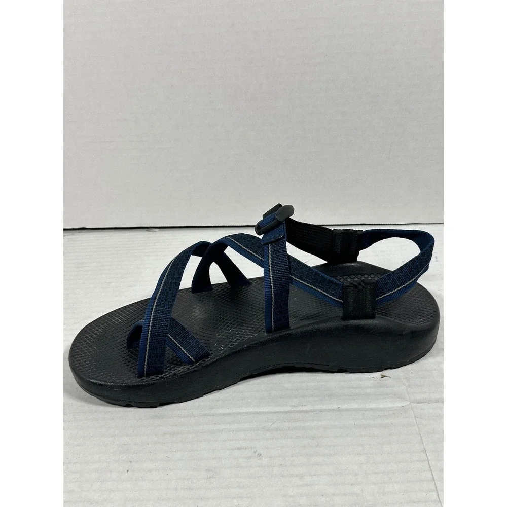 Chaco Mens Z/Cloud 2 Blue Black Adjustable Strap Toe Loop Hiking Sandals Size 11